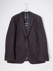 BURBERRY LONDONバーバリー ロンドン 日本製 裏地ビッグチェック コットンウール 2Bテーラードジャケット【38】【MJKA79312】