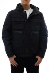 ステューシー／STUSSY ダウンジャケット JKT アウター メンズ 男性 男性用 ナイロン ブラック 黒  13AW100930 GORE Windstopper Polar Down Jacket ウインドストッパー フード付き