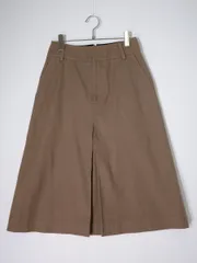 MARGARET HOWELLマーガレットハウエル BRUSHED COTTON WOOL SKIRT ウールコットンセンタープリーツスカート【1】【LSKA79907】