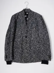 Paul Smithポールスミス メインライン 裏地ドット柄 ノーカラーメランジツイードジャケット【M】【MJKA78964】