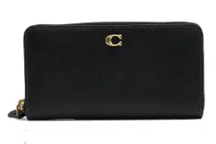 コーチ／COACH 長財布 財布 ウォレット レディース 女性 女性用 レザー 革 本革 ブラック 黒  CC953 ACCORDION ZIP WALLET 小銭入れあり ラウンドジップ ラウンドファスナー