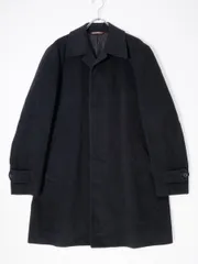 PAUL SMITH LONDONポールスミス ロンドン 上質カシミヤ100% 比翼仕立てステンカラーコート【M】【MCTA76084】