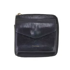 ゲンテン genten ラウンドジップ レザー二つ折り財布 レディース 表記無 