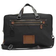 コーチ／COACH バッグ ブリーフケース ビジネスバッグ 鞄 ビジネス メンズ 男性 男性用 ナイロン レザー 革 本革 ブラック 黒  32258 Academy Day Bag 2WAY ショルダーバッグ ノートPC収納可