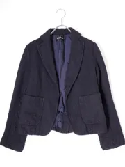 tricot COMME des GARCONSトリココムデギャルソン 製品染めウール縮絨 羽織りテーラードジャケット【M】【LJKA71102】