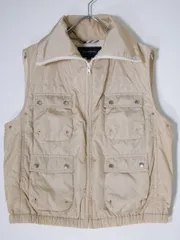BURBERRY LONDONバーバリーロンドン イタリア製生地 中綿入りハイネックナイロンベスト【40】【LJKA72038】