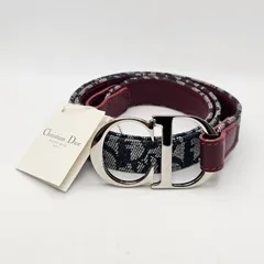 【未使用タグ付】ディオール ベルト トロッター 85 CDバックル 紺