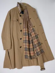 BURBERRY LONDONバーバリー ロンドン ノバチェックウールライナー付 コットンギャバ シングルトレンチコート 【L】【MCTA76178】