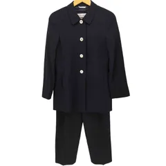 マックスマーラ MAX MARA イタリア製 白タグ ピンストライプ 肩パッド 4B ジャケット 1タック スラックス パンツ セットアップ レディース  40のサムネイル