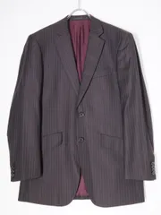 PAUL SMITH LONDONポールスミス Loro PianaロロピアーナFOUR SEASONS Super120's ストライプ織ウール2Bテーラードジャケット【M】【MJKA71227】