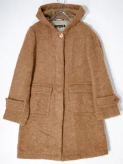 MACKINTOSHマッキントッシュ 英国製 ウールアルパカモヘア フーデッドヘリンボーンシャギーコート【32】【LCTA70432】