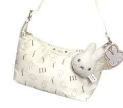 (最安値)ミッフィー アイボリー ショルダーバッグ＋ぬいぐるみ キーリング セット