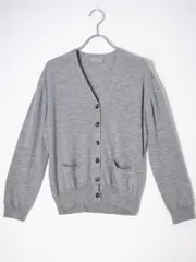 MARGARET HOWELL/マーガレットハウエル  JOHN SMEDLEYジョンスメドレー イギリス製 Vネックウールニットカーディガン【2】【LKNA74983】