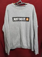 NIKE JUST DO IT スウェット 起毛Tシャツ グレー