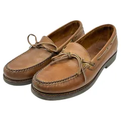 POLO RALPH LAUREN(ポロラルフローレン) Leather Deck Shoes レザー デッキ シューズ 8EE(26cm程度) ブラウン