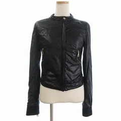 ダブルスタンダードクロージング ダブスタ DOUBLE STANDARD CLOTHING ライダースジャケット ナイロン ブルゾン ジップアップ 濃紺 ダークネイビーのサムネイル
