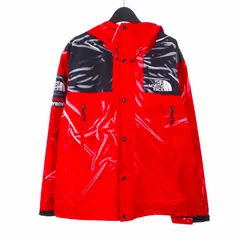 シュプリーム SUPREME × ノースフェイス THE NORTH FACE 23SS Trompe L'oeil Printed Taped Seam Shell Jacket ナイロンジャケット 上着 L 赤 レッド NP02301I