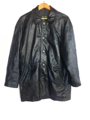 COLOURS by ALEXANDER JULIAN ラムレザージャケット メンズ L ブラック 3052202512220020