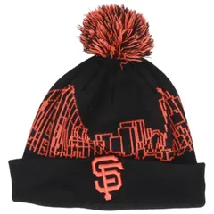 古着 ニューエラ NEW ERA MLB SAN FRANCISCO GIANTS サンフランシスコジャイアンツ ニット帽 ビーニー フリーサイズ相当/gaa006668