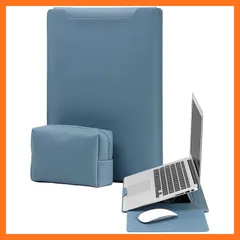 【新品】 YealRed【3in1】ノート PC ケース MacBook Air/Pro、iPad、Surface、Lenovo、HP 12/13/13.3/14/15.6/16 インチラップトップに対応 超薄型品質 PU レザー製で 多角度調整スタンド  0