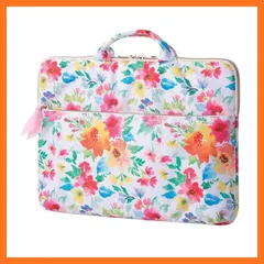 【新品】 エレコム パソコンケース PCケース 13.3インチ MacBook Air, Pro 13インチ ( 2020年モデル / 2019年モデル対応 ) 【2020年11月発売 M1チップモデル対応】 ケース 取っ手付 花柄(ピンク) BM-IBF 1