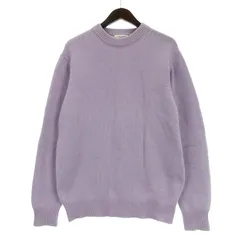 ユナイテッドアローズ UNITED ARROWS ラクーン クルーネック ニット セーター ラベンダー L 250703E