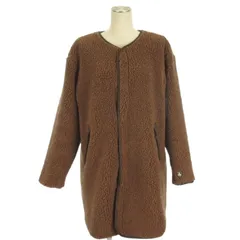 オーチバル ORCIVAL オーシバル ノーカラー ボアコート RC-8083 WBA ブラウン 1