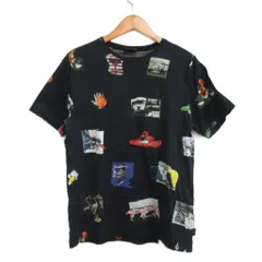 ピーエスポールスミス PS Paul Smith フォトグラフィック Tシャツ 半袖 総柄 M 黒 ブラック