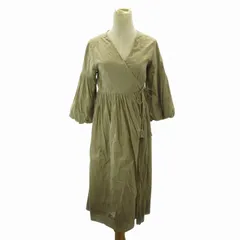 フリークスストア FREAKS STORE 24SS インドボイル カシュクールワンピース ラップワンピース フレア 七分袖 ロング 1114248901391 F ベージュ 0512