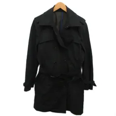 コムサイズム COMME CA ISM トレンチコート ロング丈 ベルト付 M 黒 ブラック 17-17MO51 ■YHS11のサムネイル