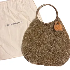 アンテプリマ　ゴールド　ワイヤーバッグ　ハンドバッグ　保存袋　チャーム付き