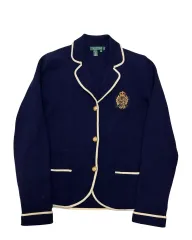 ポロラルフローレン ネイビー ニット ジャケット