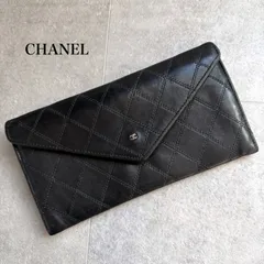 ★希少★CHANEL シャネル ビコローレ 長財布 白 レザー バイカラー 明日着 限定 白xキャビアxG金具 FLAP マトラッセ 長財布 CHANEL