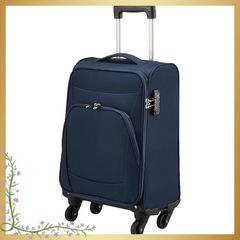 未使用☆possédez スーツケース 44L ソフト ファスナー ネイビー 布