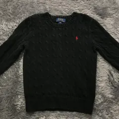 キッズ S(8) @ ポロ(POLO)ラルフローレン ケーブル編みニット