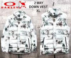オークリー スカル トランスフォーム ダウンベスト 2.0 XL ストレッチ OAKLEY ２WAY ダウンジャケット