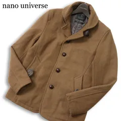 nano universe ナノユニバース 秋冬★ ヘビー ウール 中綿 ジャケット コート Sz.M　メンズ