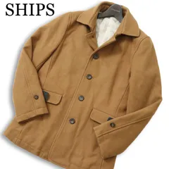 SHIPS COLORS シップス 秋冬 merino seven★ メルトン ウール 中綿 ジャケット コート Sz.S　メンズのサムネイル