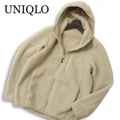 UNIQLO ユニクロ 秋冬★ 防風 ボア フリース ジップ パーカー Sz.XS　メンズ