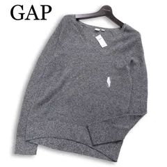 【新品 未使用】 GAP ギャップ 秋冬★ Vネック メランジ ニット セーター Sz.XS　メンズ