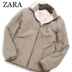 ZARA ザラ マン 現行タグ 秋冬 2WAY リバーシブル★ ボア フリース ブルゾン ジャケット Sz.M　メンズ