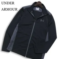 UNDER ARMOUR アンダーアーマー heatgear★ ロゴ 切替 ジャージ  ブルゾン ジャケット Sz.M　メンズ ゴルフ