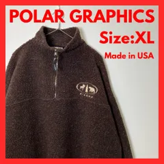【美品】USA製　古着　スーベニア　ハーフジップ　フリースプルオーバー　XL