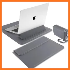 【新品】 MiRowyノートパソコンケース pcスタンドとリストレスト付き 保護スリーブ MacBook Air Pro iPad Apple/Surface Lenovo HP 12/13/13.3/14 インチ ラップトップ対応 PU革ノートパソコン ケー