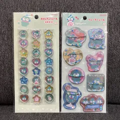 サンリオ ハンギョドン シールセット 正規品｜おはじき風シール ウォーターシール ぷっくり キラキラ デコ用