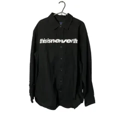 ネバザ thisisneverthat シャツジャケット M ブラック コットン