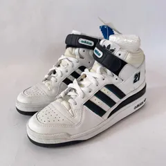 【タグ付き】アディダスオリジナルス　FORUM MID BB ハイカットスニーカー　24.5cm ブラック　ホワイト