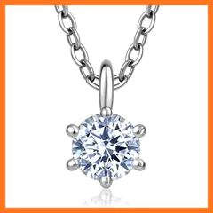 【新品】 lapisia アレルギー対応 スワロフスキージルコニア採用 ネックレス レディース つけっぱなし サージカルステンレス 316L ギフトセット (一粒, シルバー, ギフト包装なし)