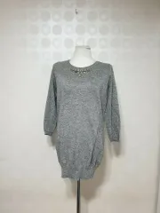 アンジク/ビーズニット55/グレーニット55/ニット55/ロングニット55