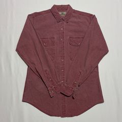 REDHEAD レッドヘッド 長袖シャツ ワークシャツ 80s サイズ:M カラー:ダスティレッド Y-54